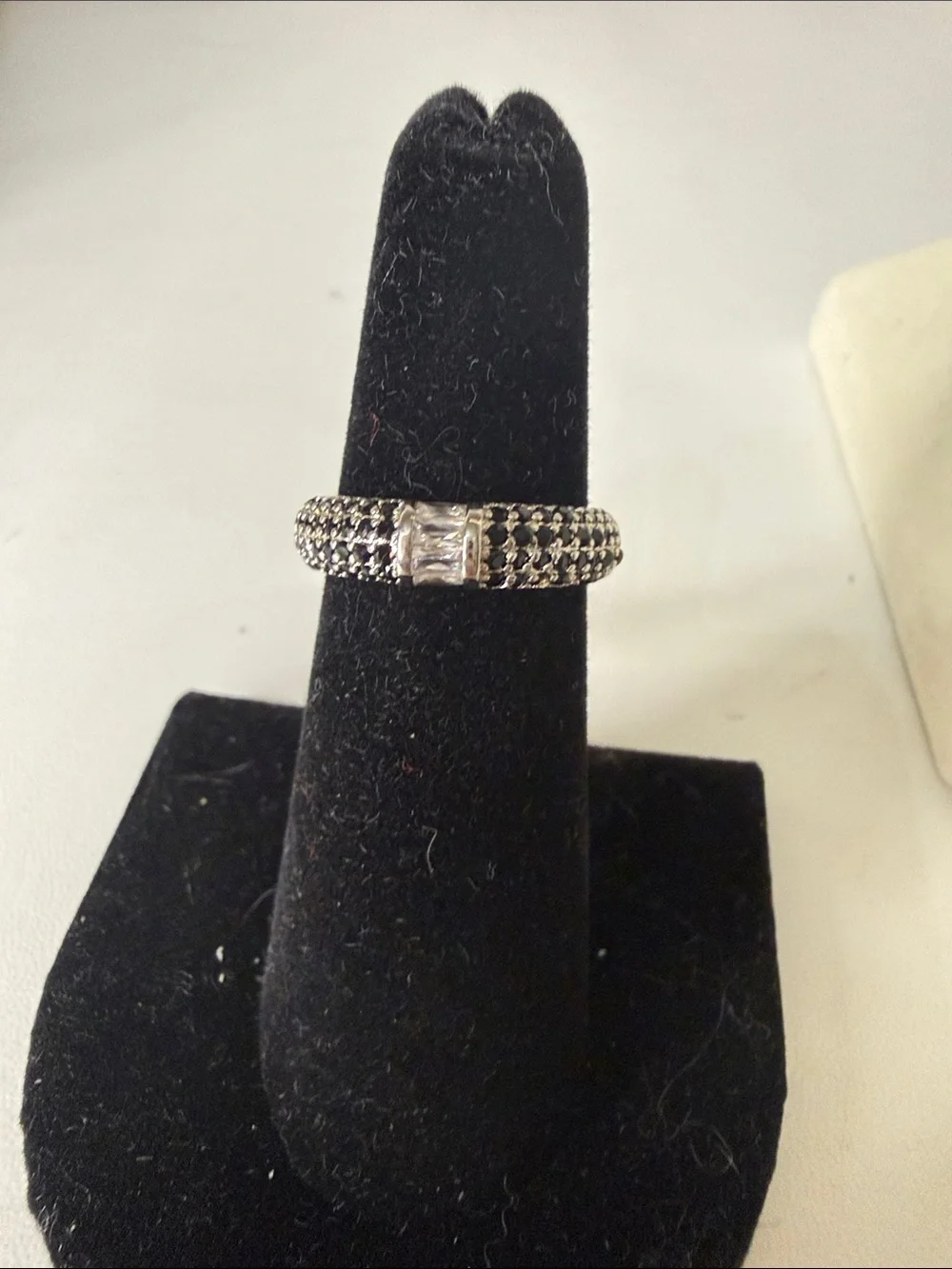 Black Stackable Pavé Band Ring